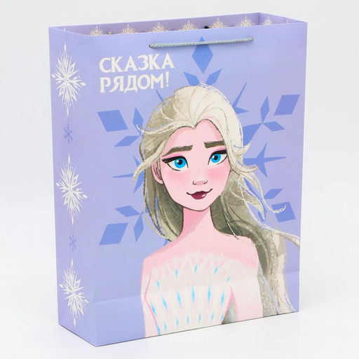 Пакет подарочный, 31 х 40 х 11,5 см Сказка рядом, Холодное сердце - Disney фото 4