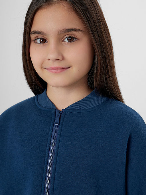 Толстовка для девочек синяя на молнии - Mark formelle фото 2