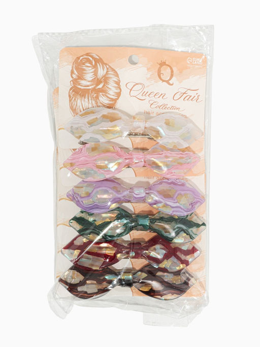 Цена за 3 шт. Заколка-автомат для волос "Велия" элегия, 9 см, микс