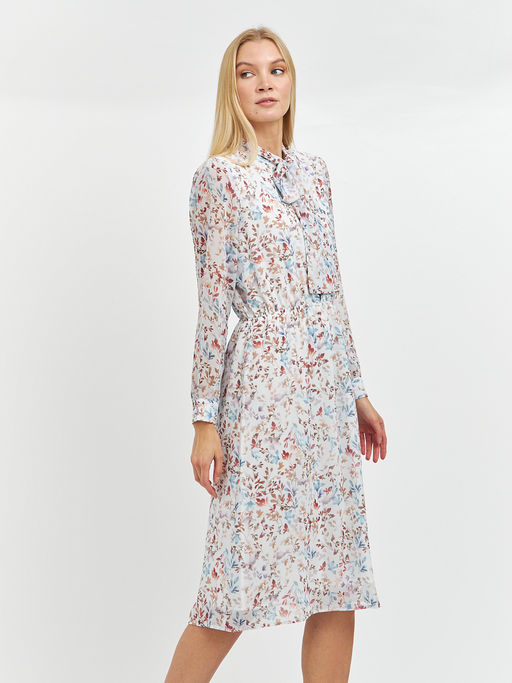 платье длины миди с кулиской на поясе - Glenfield фото 4