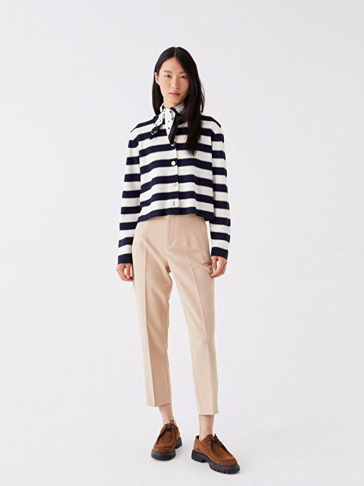 Kad?n Havu? Kesim D?z Pantolon