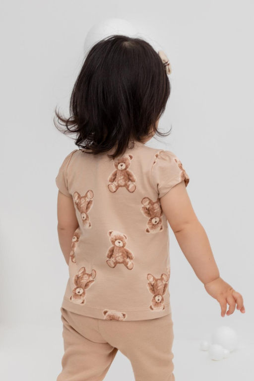 Crockid _ КР 302200/нежный бежевый,милые мишки к413 фуфайка д/дев яс