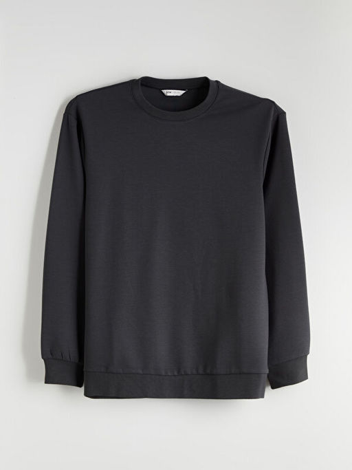 Bisiklet Yaka Erkek Sweatshirt