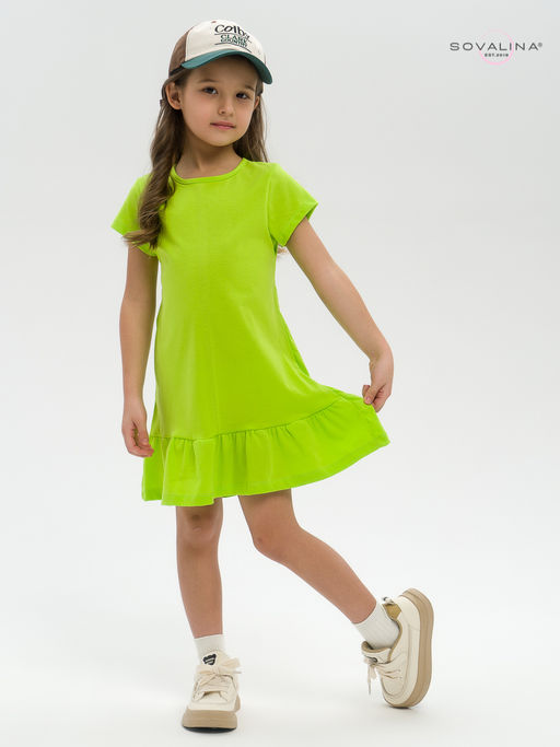 Платье Алиса салатовая - Sovalina фото 7