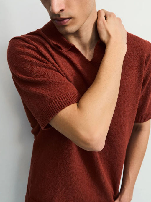 Джемпер поло из хлопка / Zarina фото 6