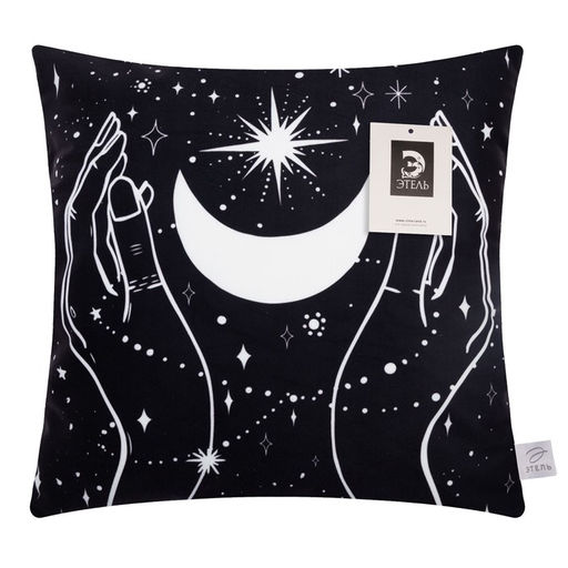 Наволочка декоративная Этель Луна 40х40 см, 100% п/э, велюр  фото 5