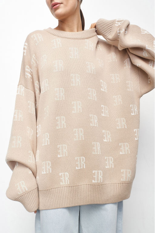 Джемпер Cotton Jacquard Beige - Erist store фото 6