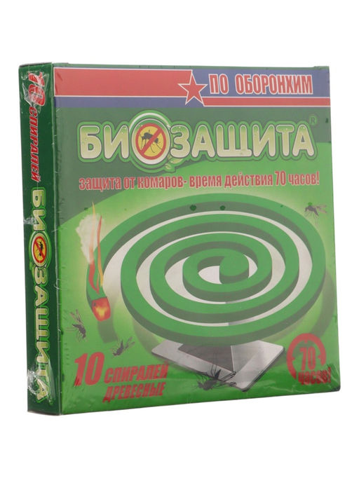 Цена за 2 шт. Спирали от комаров БИОЗАЩИТА, древесные, 10 шт.