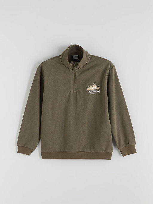 Dik Yaka Erkek ?ocuk Sweatshirt