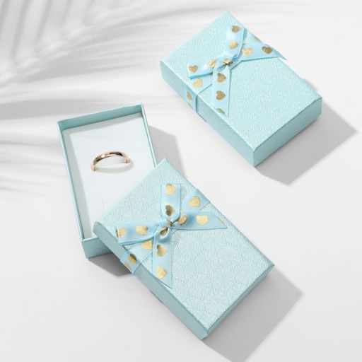 Цена за 6 шт. Коробочка подарочная под набор «Влюбленность», 5×8 см, (полезная часть 4.7×7.7 см,), голубая