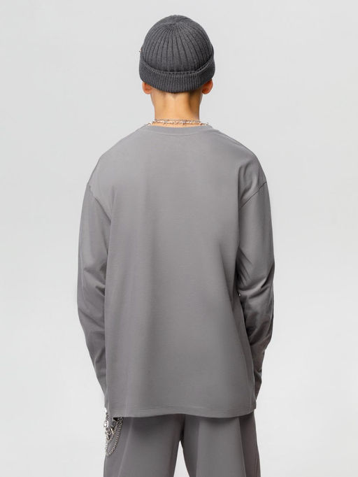 КБ 302925/серый 3911 лонгслив (футболка дл.рукав) подр