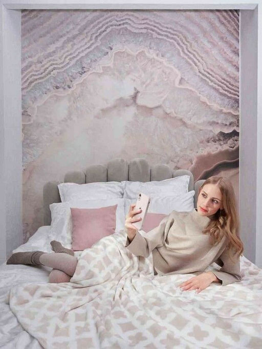 Покрывало-плед Монограмма фланель-микрофибра 200*220 см. - Лен поволжья фото 5