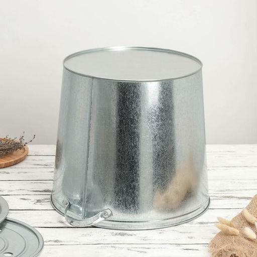 Бак для белья оцинкованный, 32 л, без решётки, ГОСТ