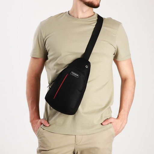 Сумка слинг мужская из текстиля, цвет чёрный - Simaland фото 6