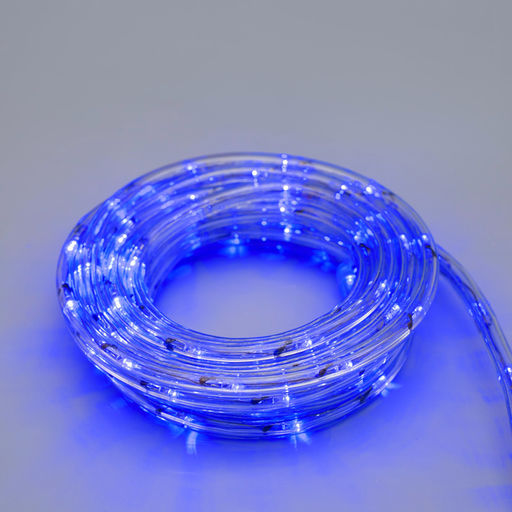 Световой шнур Luazon Lighting 10 мм, IP65, 5 м, 24 LED/м, 220 В, 8 режимов, свечение синее  фото 4