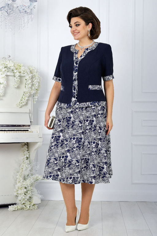 Платье Ninele 7431-Р темно-синий - Mira fashion фото 2533