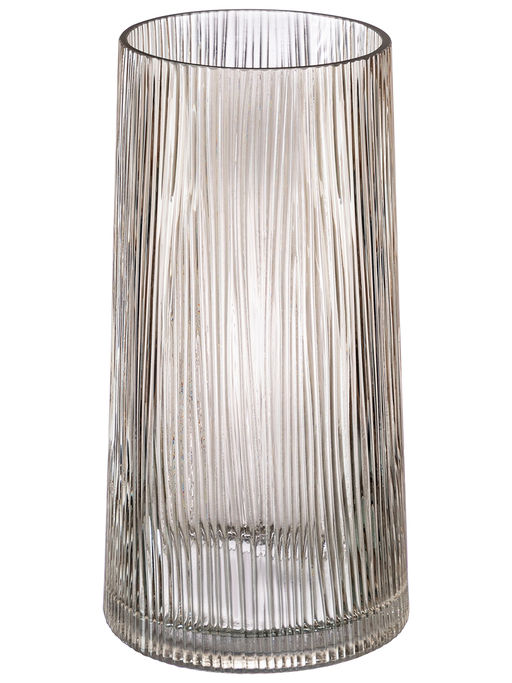 Ваза 14,5*14,5*29,5 см 4 л, серая, стекло