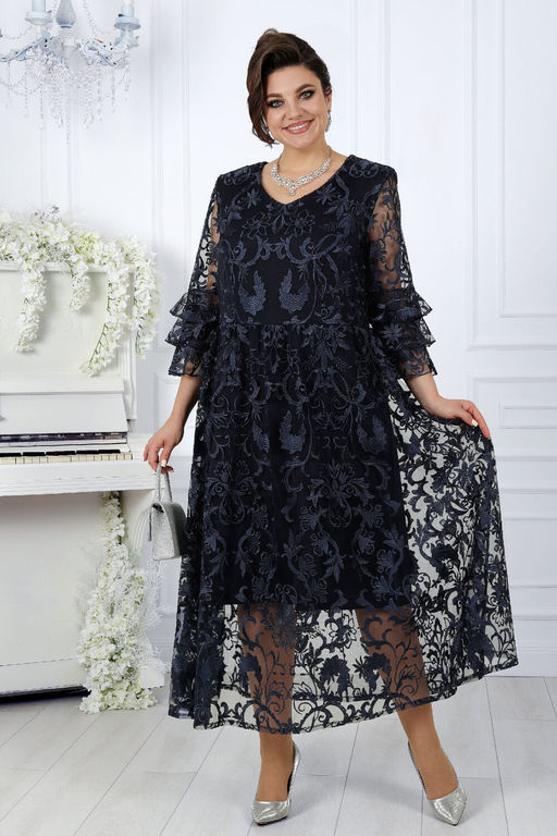 Платье Ninele 7431-Р темно-синий - Mira fashion фото 848