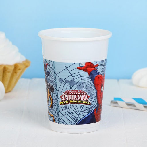 Стаканы пластиковые «Человек-паук», 200 мл, набор 8 шт.