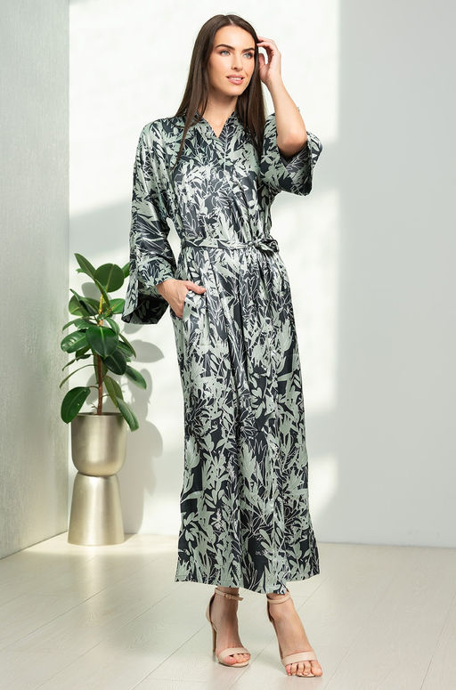 Длинный запашной халат Mia-Amore