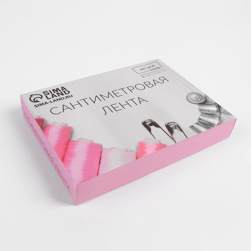 Цена за 12 шт. Сантиметровая лента портновская, в футляре, 1.7×150 см (см/дюймы), МИКС
