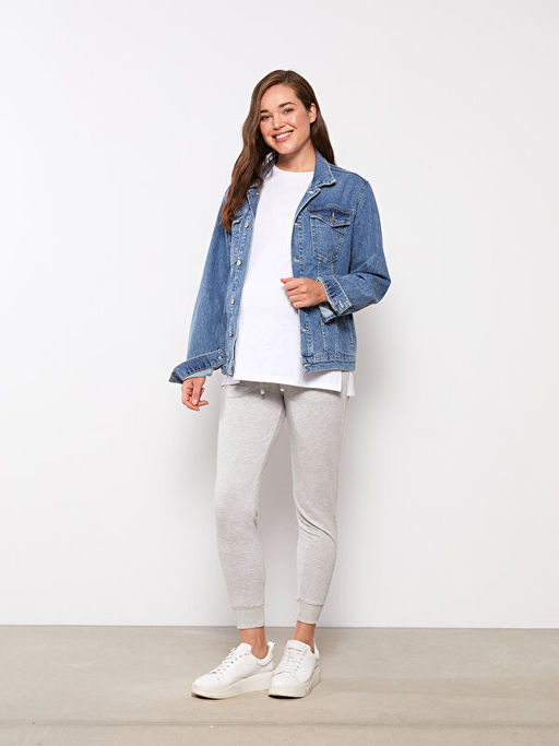 Kar?n Panelli D?z Hamile Jogger E?ofman Alt?