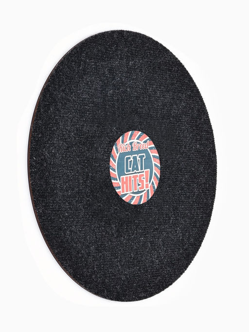 Когтеточка-пластина ковролиновая с пропиткой, кошачья мята в комплекте, 40 см, микс цветов