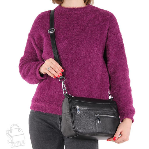 Сумка женская кожаная 6006VG black Vitelli Grassi в Новосибирске