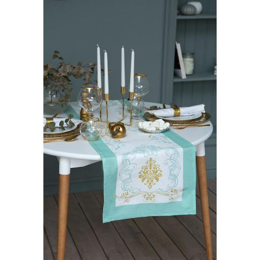 Дорожка Этель Вензель золотой 40*146 см  фото 2