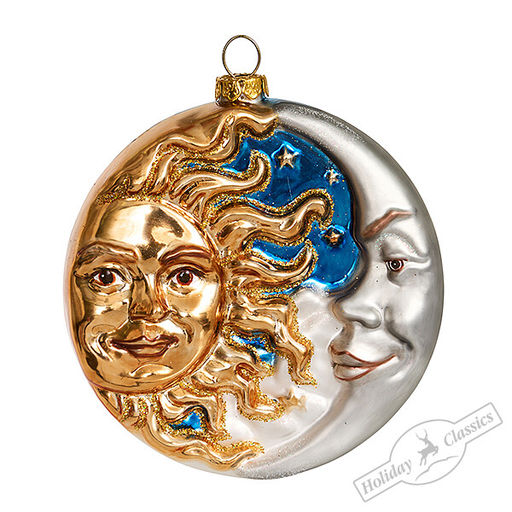 Медальон День и Ночь двусторонний (стекло) 10х3,5х12 см