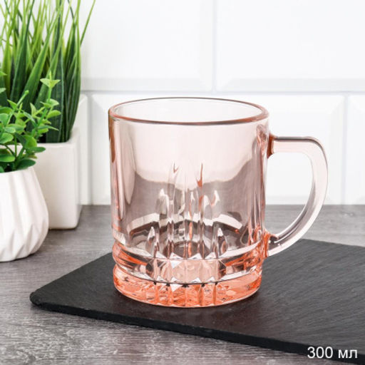 Кружка для чая 300 мл Розовый / 128-Н7-Розовый/уп / - ГалеонТрейд фото 2