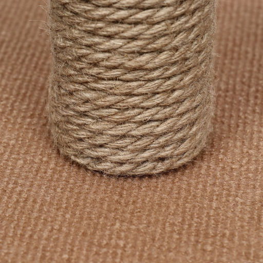 Домик для животных, с когтеточкой и полкой, джут, 32 х 32 х 64, розовый - Simaland фото 5