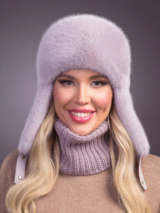 шапка Ушанка экомех четрополох - Davidovfox фото 8