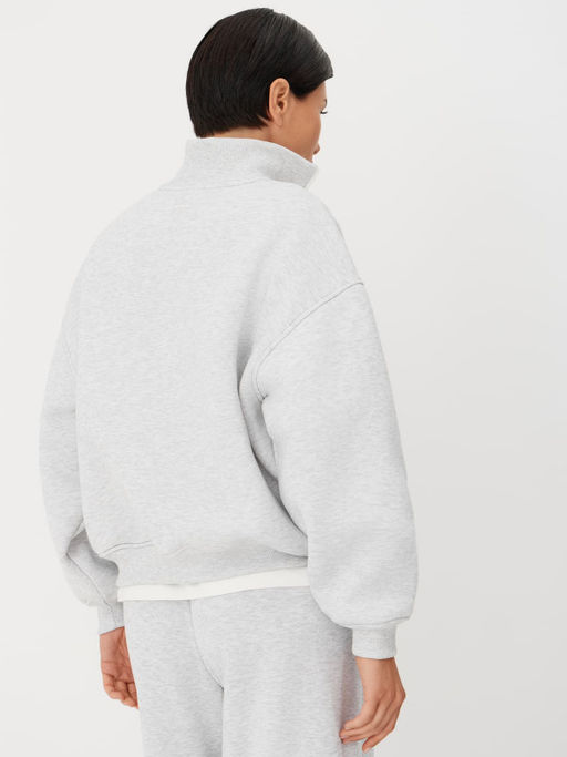 Утепленный свитшот с воротником на молнии - NEVERLATE фото 2