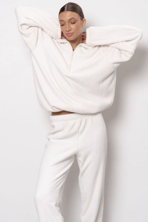 Джемпер унисекс из теплой плюшевой ткани 6711U-30150.1H-121 - Almando melado фото 2