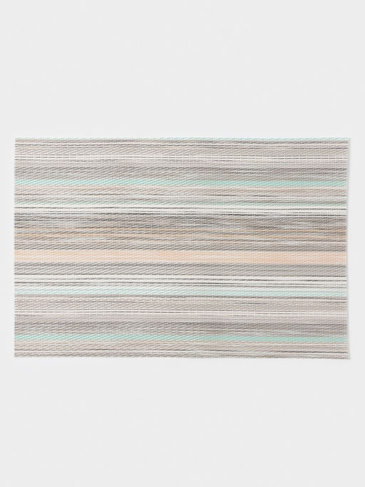 Набор салфеток сервировочных на стол Доляна «Дождь», 4 шт., 45×30 см, цвет бирюзово-белый