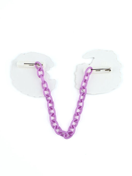 Цена за 2 шт. Значки на цепочке Лунная призма, 13?10 см, набор 2 шт.