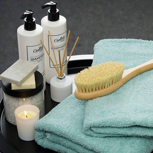 Набор махровых полотенец GINZA 2 шт. (50х90 - 1 шт., 70х140 - 1шт.), 100% хлопок, 450 гр./кв.м., Кэмел - Традиция фото 47