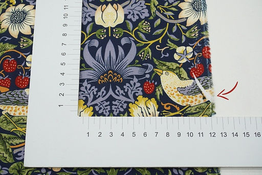 Перкаль Премиум (Digital) "Райские птички" (крупный рисунок) цв.синий, ш.1.45м, хл-100%