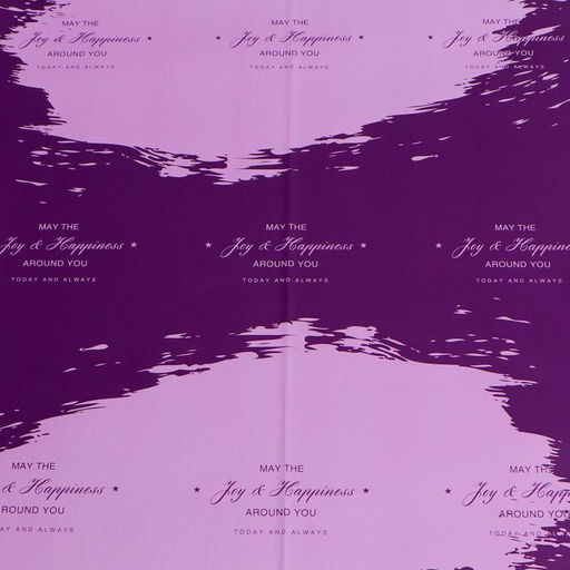 Цена за 20 шт. Плёнка матовая двухсторонняя Счастье вокруг фиолетовый, 0,58 х 0,58 м - UPAK LAND фото 4