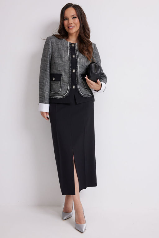 Костюм Magia mody 2637 серый+черный