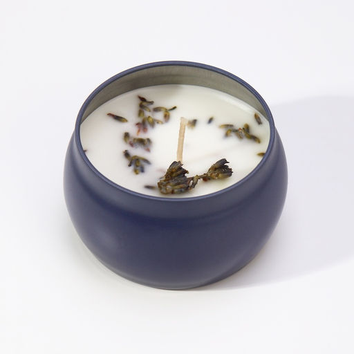 Ароматическая свеча в банке Французская лаванда, из соевого воска с сухоцветом, 4.5?6 см, 80 г - Богатство аромата фото 7