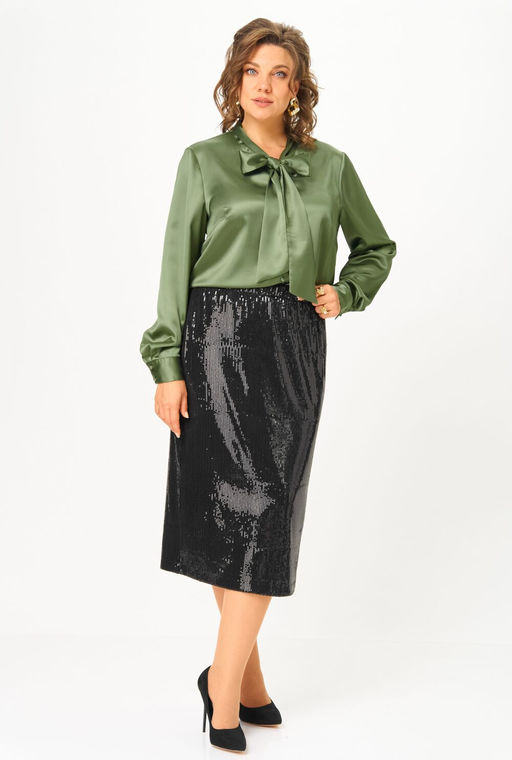 Блуза ANDINA CITY 5042-25 оливка