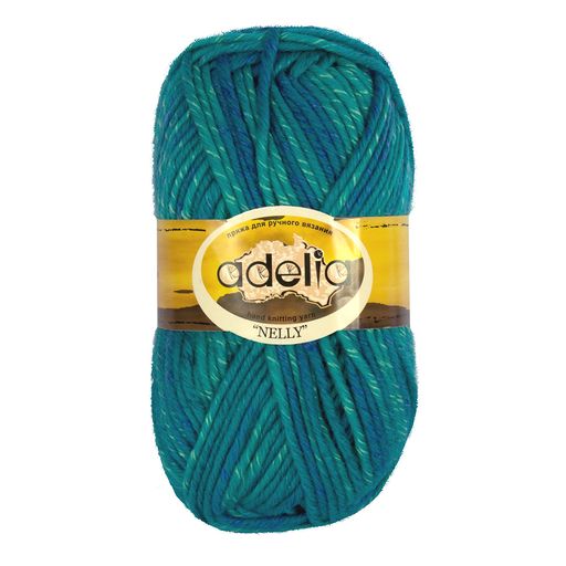 Пряжа ADELIA NELLY 70% шерсть, 30% акрил 5 шт. х 100 г 100 м  5 м