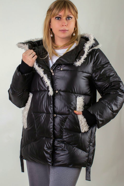 Зимняя куртка с меховой отделкой арт.2813