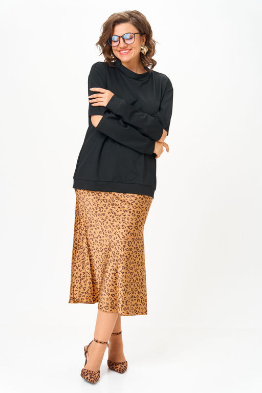 Костюм Anastasia 1311 черный+ принт