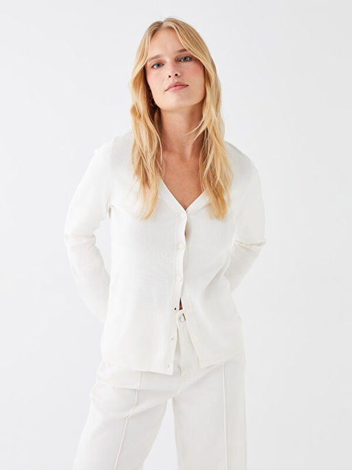 V Yaka Kad?n Triko H?rka