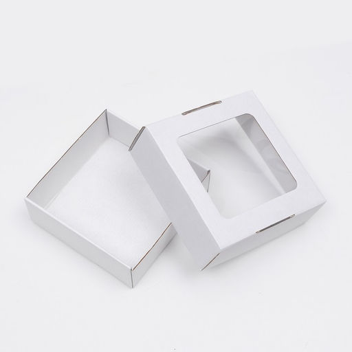 Цена за 10 шт. Коробка самосборная, с окном, крафт, белая, 16 х 16 х 6 см - Simaland фото 3