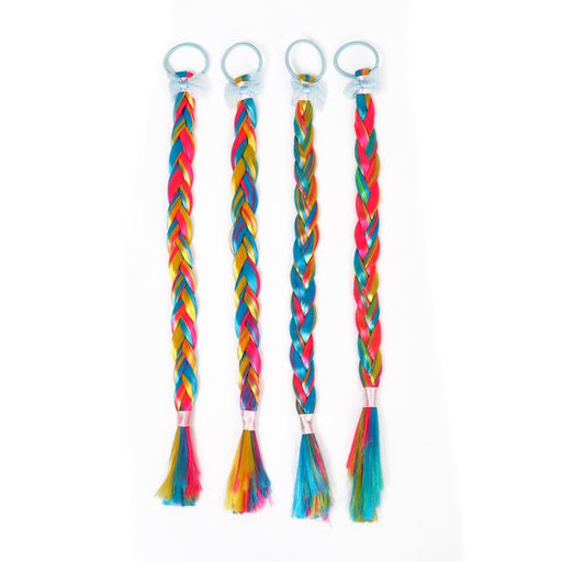 Цена за 4 шт. Коса Радуга, на резинке, 42 см - Simaland фото 4