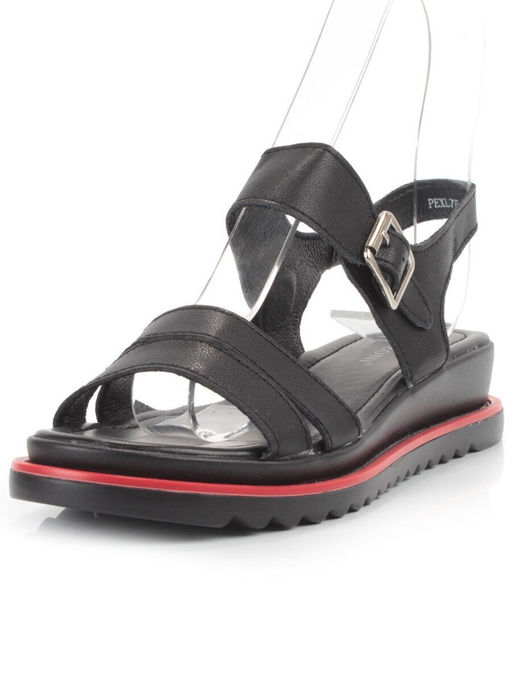 08-PEXL76-2 BLACK Босоножки женские (натуральная кожа) - Фабричный китай фото 6